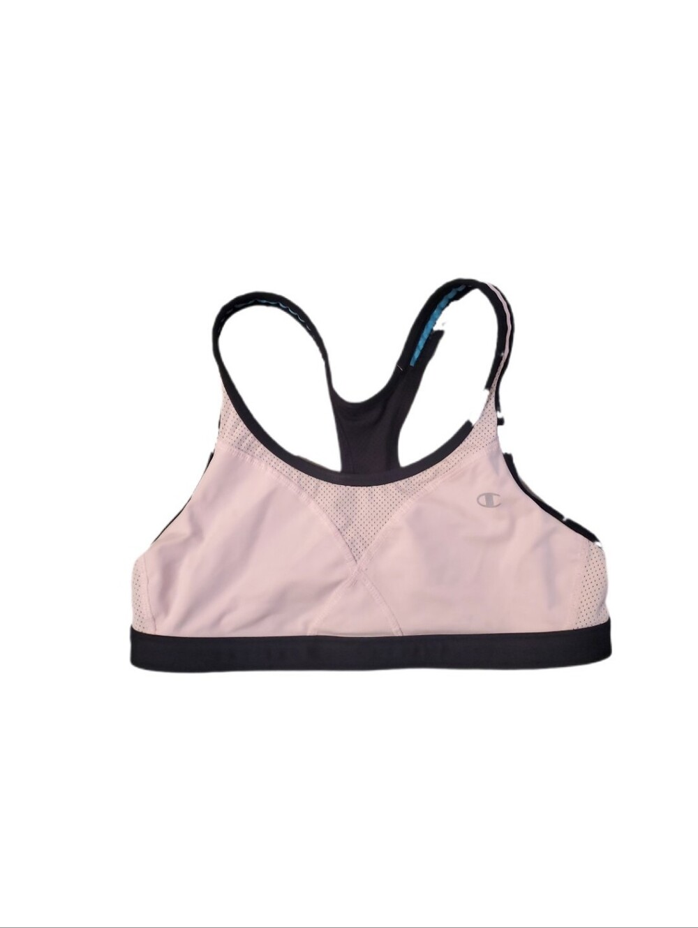 Champion Double Dry Pink‎ Black Sports BraSize Medium